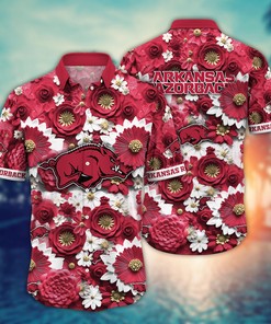 Arkansas Razorbacks NCAA Hawaiian Shirt for This Summer Customize Shirt Any Team