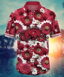 Arkansas Razorbacks NCAA Hawaiian Shirt for This Summer Customize Shirt Any Team