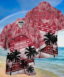 Arkansas Razorbacks NCAA Palm Tree Pattern Hawaii Shirt For Sports Fans