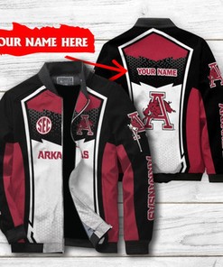 Arkansas Razorbacks Personalized Bomber Jacket 476 Sport Design