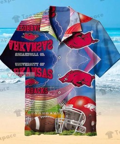 Arkansas Razorbacks Stadium Thunder Hawaiian Shirt