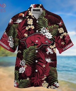 Arkansas Razorbacks Summer Hawaiian Shirts, With Tropical Patterns for Fans