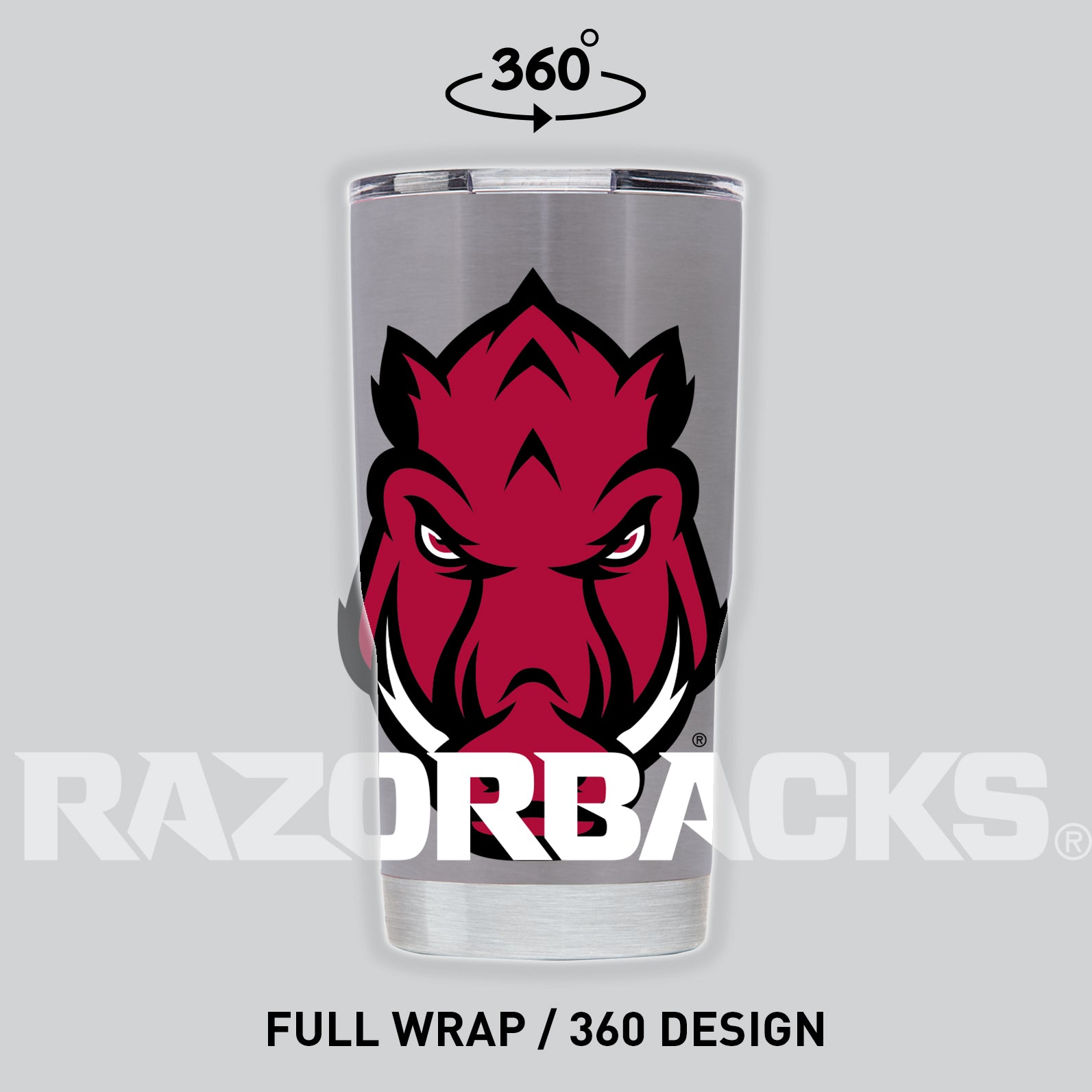 Arkansas Stainless Tumbler - Stylish Tumbler for Arkansas Fans