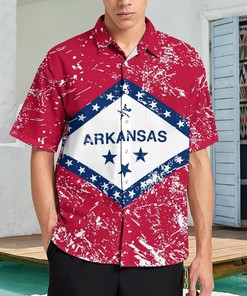 Arkansas State Flag Hawaiian Shirt Ver 1