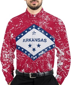 Arkansas State Flag Hawaiian Shirt Ver 2