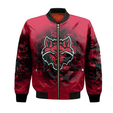 Arkansas State Red Wolves Bomber Jacket Camouflage Vintage - NCAA