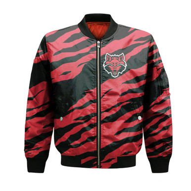 Arkansas State Red Wolves Bomber Jacket Sport Style Keep Go On - NCAA