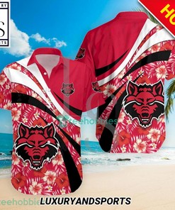 Arkansas State Red Wolves NCAA Hibiscus Tropical Flower Hawaiian Shirt