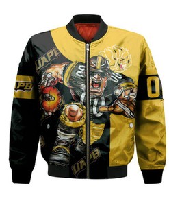 Arkansas-Pine Bluff Golden Lions Bomber Jacket Football Go On - NCAA