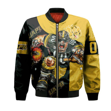 Arkansas-Pine Bluff Golden Lions Bomber Jacket Football Go On - NCAA