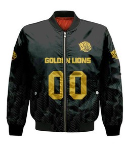 Arkansas-Pine Bluff Golden Lions Bomber Jacket Logo Sport Ombre  - NCAA