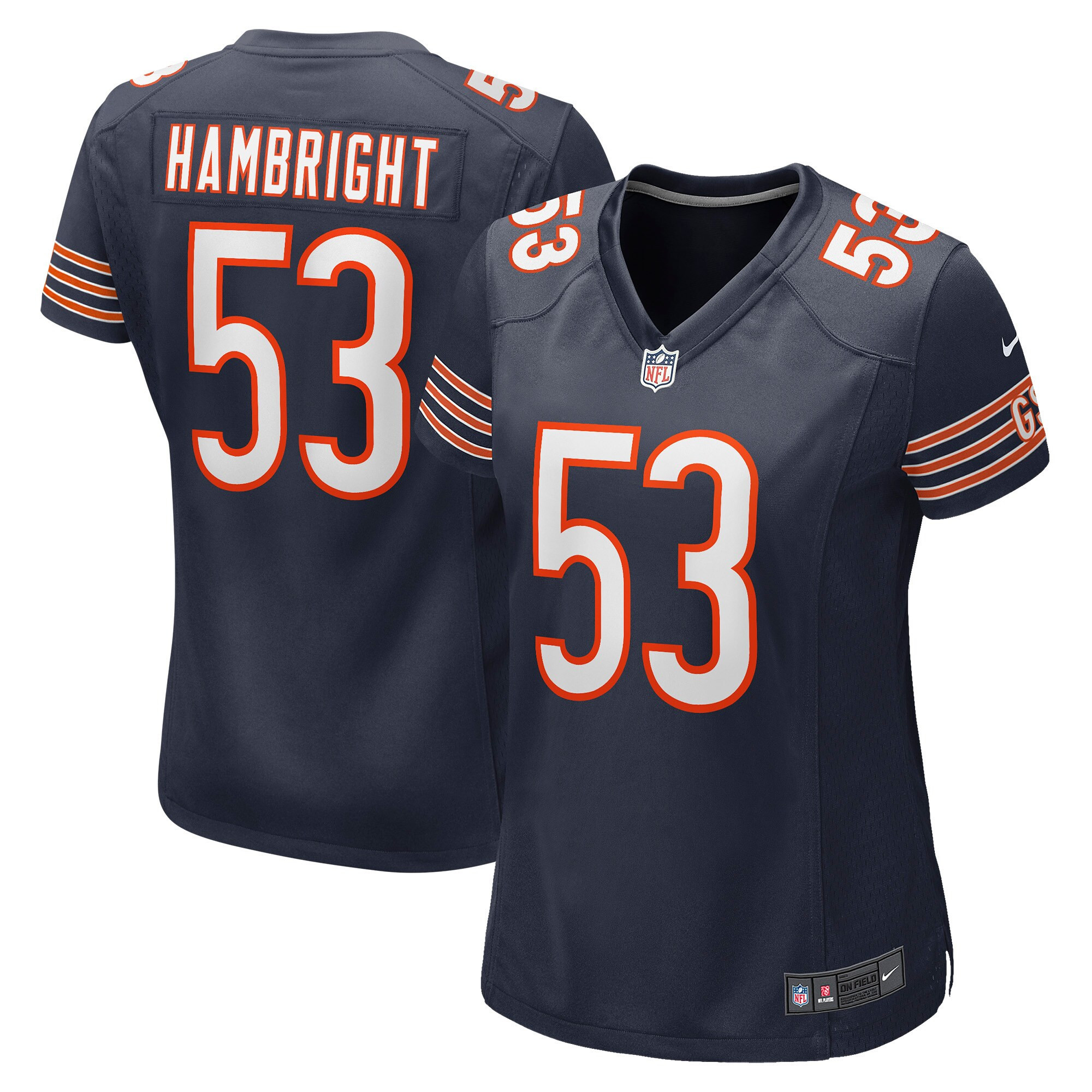 Arlington Hambright Chicago Bears Womens Player Game Jersey - Navy Nfl