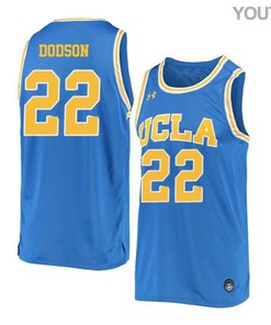 Armani Dodson 22 UCLA Bruins Retro Elite Basketball Youth Jersey - Blue