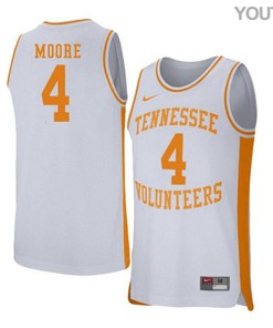 Armani Moore 4 Tennessee Volunteers Retro Elite Basketball Youth Jersey - White