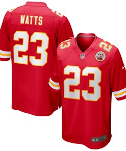 Armani Watts Kansas City Chiefs Game Jersey - Red Nfl