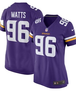 Armon Watts Minnesota Vikings Womens Game Jersey - Purple Nfl