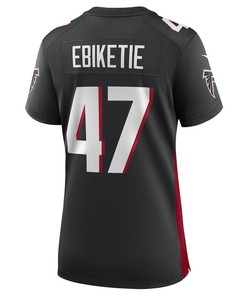 Arnold Ebiketie Atlanta Falcons Women's Game Player Jersey - Black