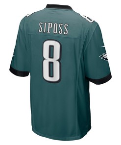 Arryn Siposs 8 Philadelphia Eagles Game Jersey - Midnight Green