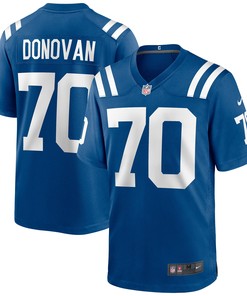 Art Donovan Indianapolis Colts Game Retired Player Jersey - Royal Nfl