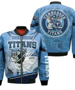 Arthur Juan Brown Tennessee Titans Super Bowl 2021 Afc North Division Champions Bomber Jacket Model 395