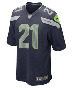 Artie Burns Seattle Seahawks Game Player Jersey - College Navy