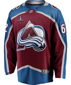 Artturi Lehkonen 62 Colorado Avalanche Stanley Cup 2023 Playoffs Patch Home Breakaway Men Jersey - Burgundy