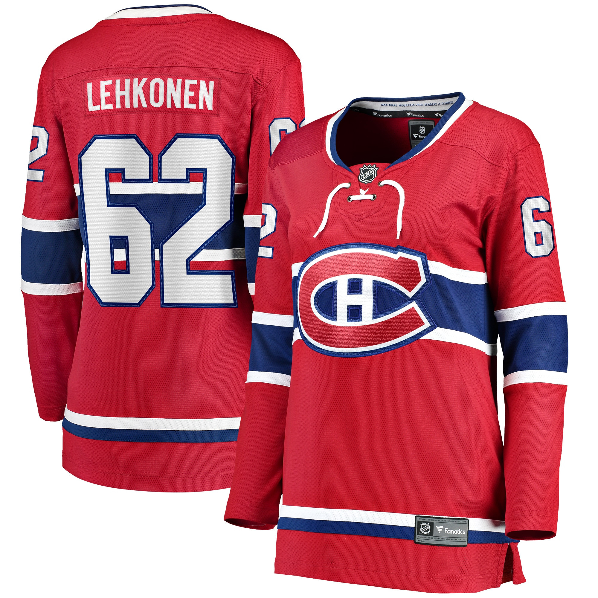 Artturi Lehkonen Montreal Canadiens Fanatics Branded Womens Home Breakaway Player Jersey - Red Nhl