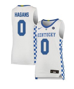 Ashton Hagans 0 Kentucky Wildcats Basketball Elite Men Jersey - White