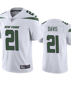 Ashtyn Davis 21 New York Jets White Vapor Limited Jersey