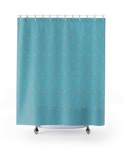 Astrology Lover Shower Curtain featuring Aquarius Zodiac Sign, Horoscope Star Sign Gifts and Astrological Decor