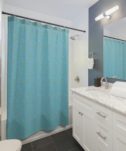 Astrology Lover Shower Curtain featuring Aquarius Zodiac Sign, Horoscope Star Sign Gifts and Astrological Decor