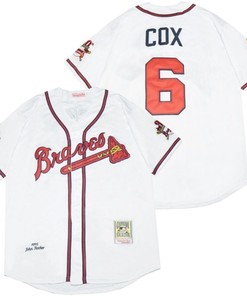 Atlanta Braves Bobby Cox #6 2020 Mlb White Jersey