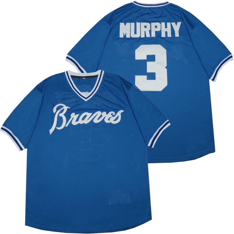 Atlanta Braves Dale Murphy #3 2020 Mlb Blue Jersey