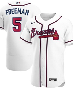 Atlanta Braves Freddie Freeman #5 2020 Mlb White Jersey