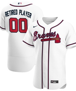Atlanta Braves Home Pick-a-player Retired Roster Authentic Jersey - White Custom Jerseys Mlb