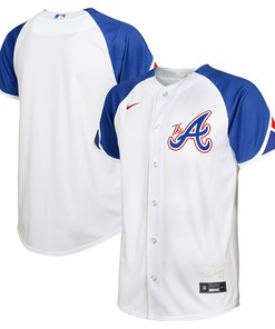 Atlanta Braves Jersey 2023 City Connect Youth Jersey - White