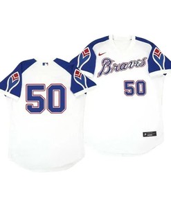 Atlanta Braves Jersey, Charlie Morton 50 Cooperstown White Throwback Home Jersey