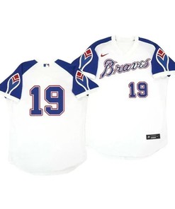 Atlanta Braves Jersey, Huascar Ynoa 19 Cooperstown White Throwback Home Jersey