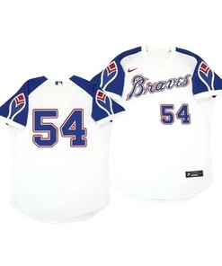 Atlanta Braves Jersey, Max Fried 54 Cooperstown White Throwback Home Jersey