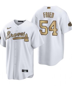 Atlanta Braves Jersey, Max Fried White 2022-23 All-Star Game Jersey