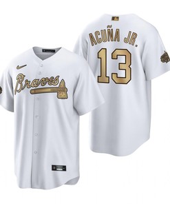 Atlanta Braves Jersey, Ronald Acuna Jr. White 2022-23 All-Star Game Jersey