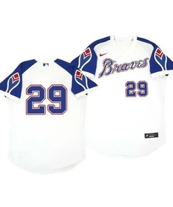 Atlanta Braves Jersey, Will Smith 51 Cooperstown White Throwback Home Jersey