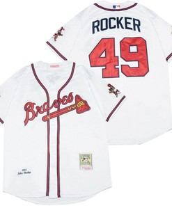 Atlanta Braves John Rocker #49 2020 Mlb White Jersey