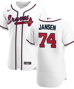 Atlanta Braves Kenley Jansen 74 Mlb Home White Jersey Gift For Braves Fans