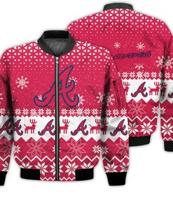 Atlanta Braves Sports Football American Ugly Christmas Sweater Gifts Unisex 3D Bomber Jacket