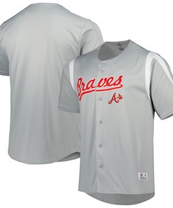 Atlanta Braves Stitches Chase Jersey - Gray Mlb