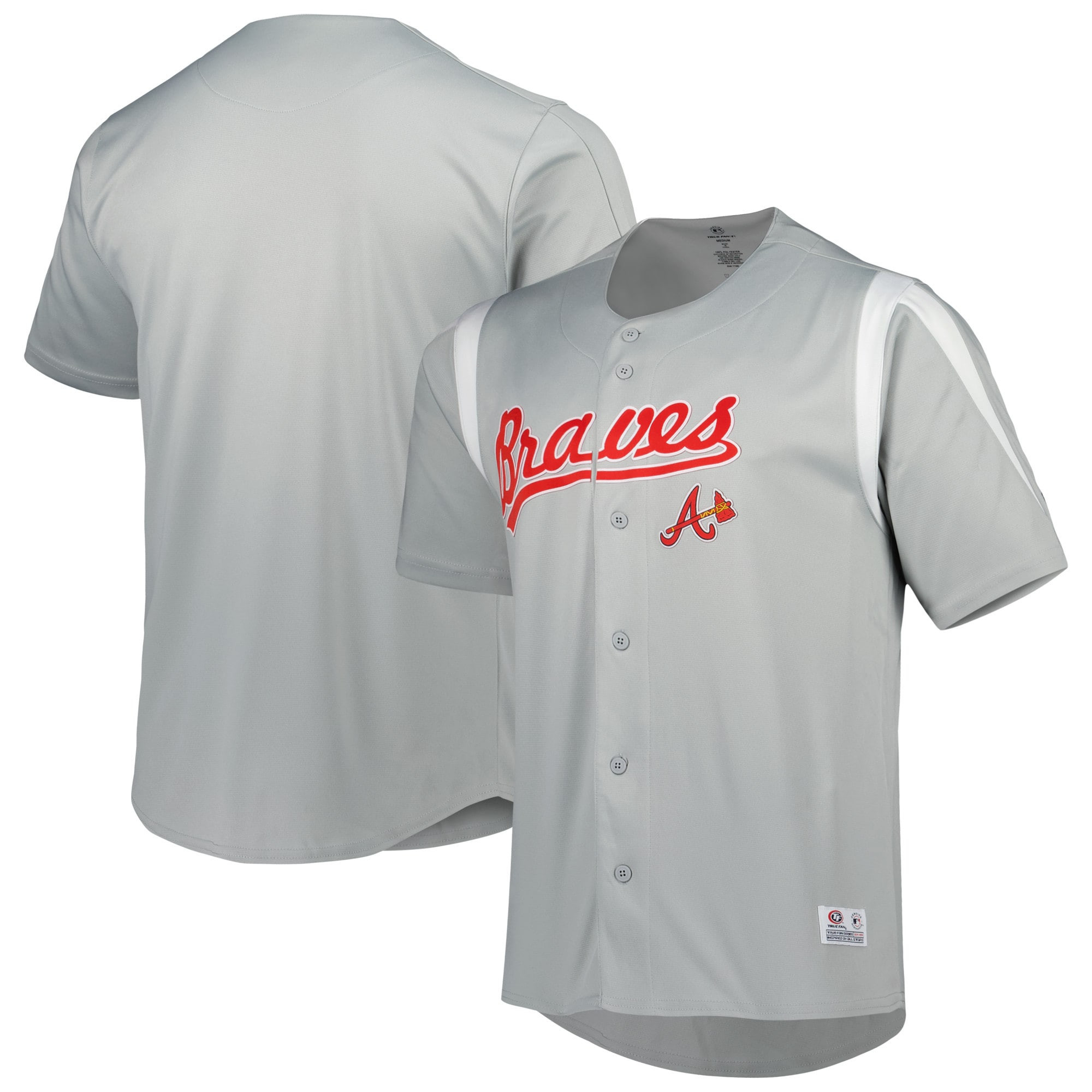 Atlanta Braves Stitches Chase Jersey - Gray Mlb