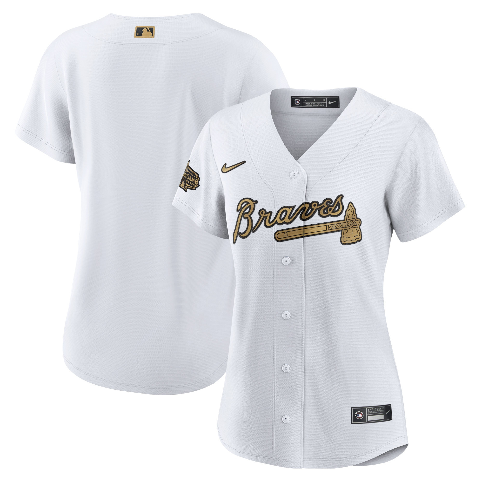 Atlanta Braves Womens 2022 Mlb All-star Game Replica Blank Jersey - White Mlb