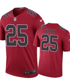 Atlanta Falcons #25 Ito Smith Nike Color Rush Red Jersey