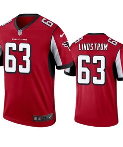 Atlanta Falcons #63 Chris Lindstrom Red Legend Jersey